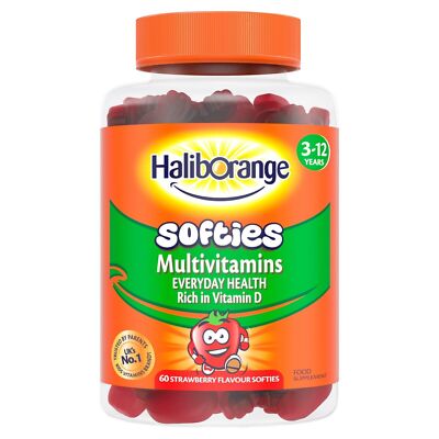 HalibOrange Softies Erdbeere Multivitamine 3er Pack x 60 Stück