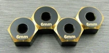 Samix RC Axial SCX10 II 6mm Brass 20g Wheel Hex Adapter Set SCX2-4063-6