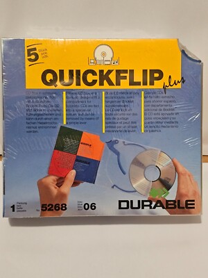 Durable Quickflip -plus- CD DVD Hüllen Cover (5 Stück)
