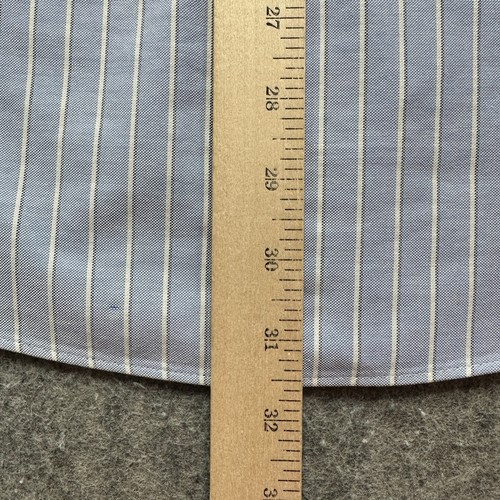 Brooks Brothers Oxford Shirt Men 16 - 34 Blue White Striped OCBD Regent - Picture 9 of 12