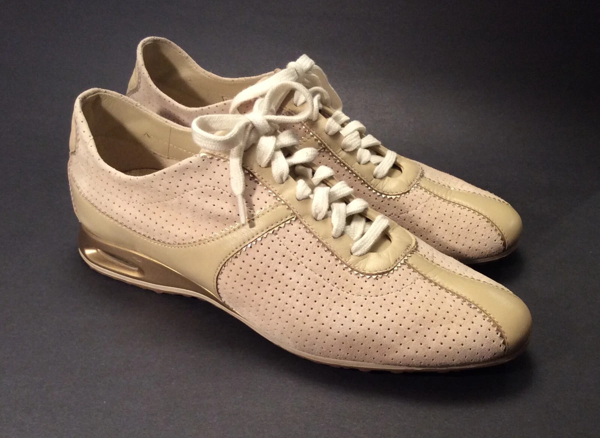 Cole Haan Shoes Womens 9B Air Bria Sneakers Beige &amp; Smooth Leather | eBay