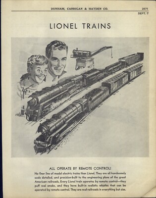1948 PAPER AD 18 PG Lionel Electric Train Sets Toy O Gauge Passenger  Freight ++