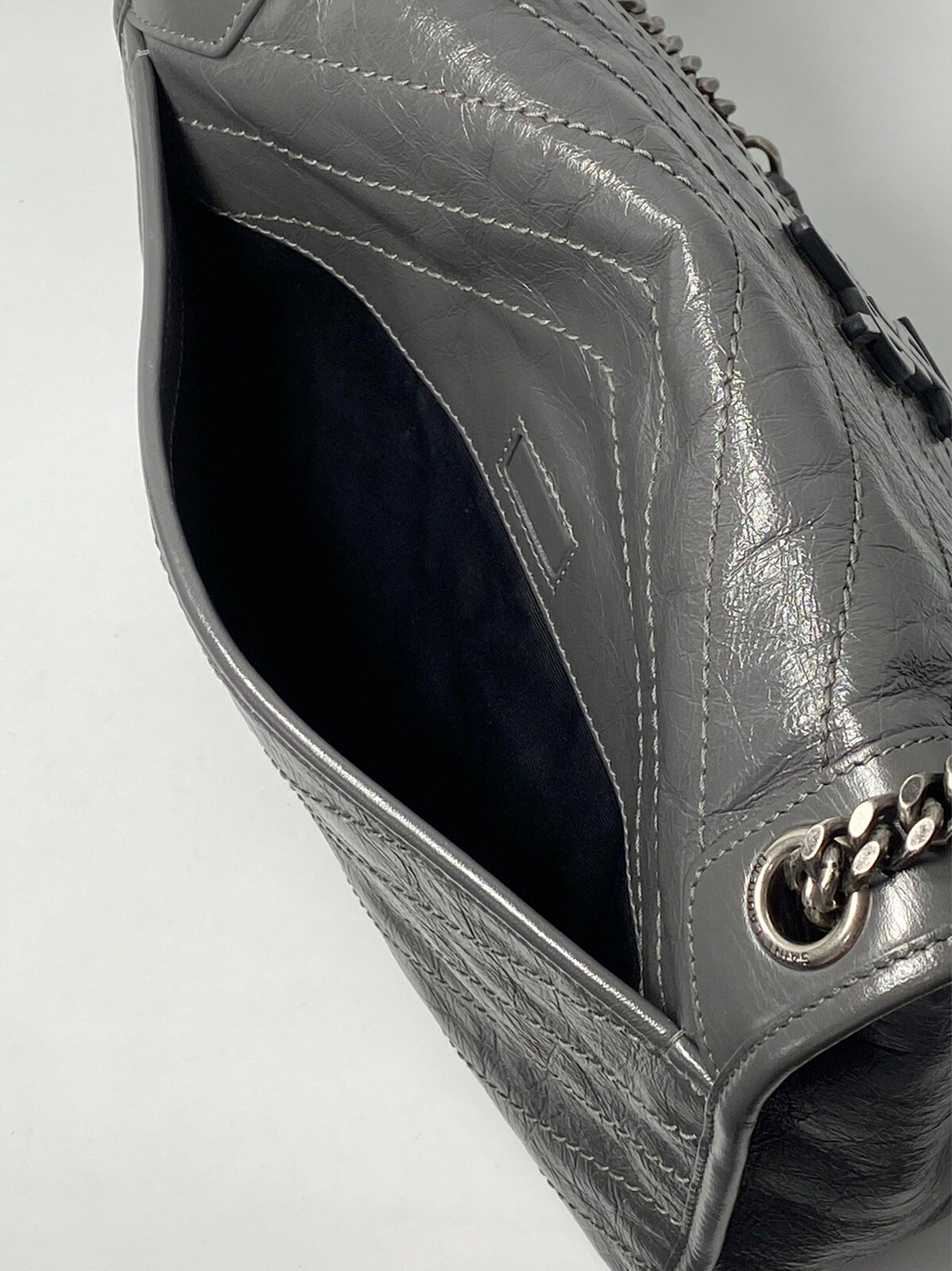 Saint Laurent Medium Niki Leather Shoulder Bag Gem