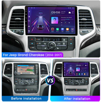 32G Android 13 Autoradio Stereo Carplay GPS Navi Für Jeep Grand Cherokee 2008-13
