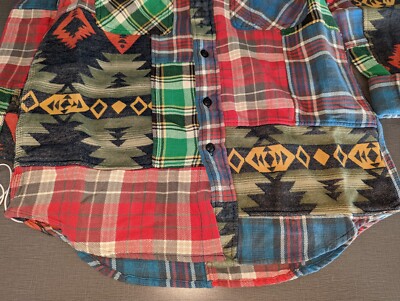 BNWT Polo Ralph Lauren Men's Small Southwest Patchwork Aztec