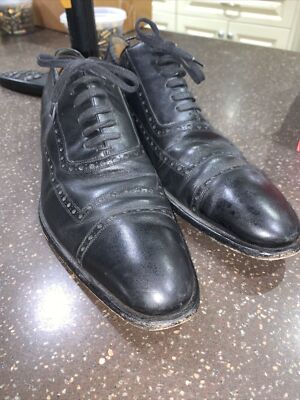 GUCCI Goodyear Brogue Oxford Cap Toe Leather Lace Up Loafer  display picture 1