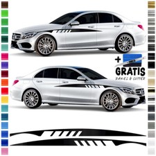 Auto Seiten-Streifen Aufkleber-Set,Dekor-Sticker komp. mit Mercedes C-Class