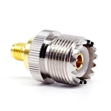 SO-239 UHF Female Jack to SMA Female Jack RF Adapter Barrel Connector