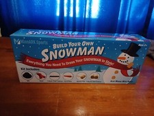 Build Your Own Snowman Kit Includes Hat, Scarf, Carrot Nose, Pipe  More