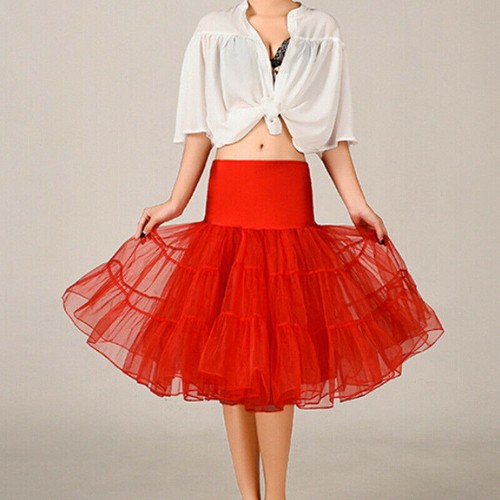 50s Retro Mesh Under Skirt 67cm Swing Tutu Petticoat Rockabilly Tulle Skirt AU - Imagen 3 de 17