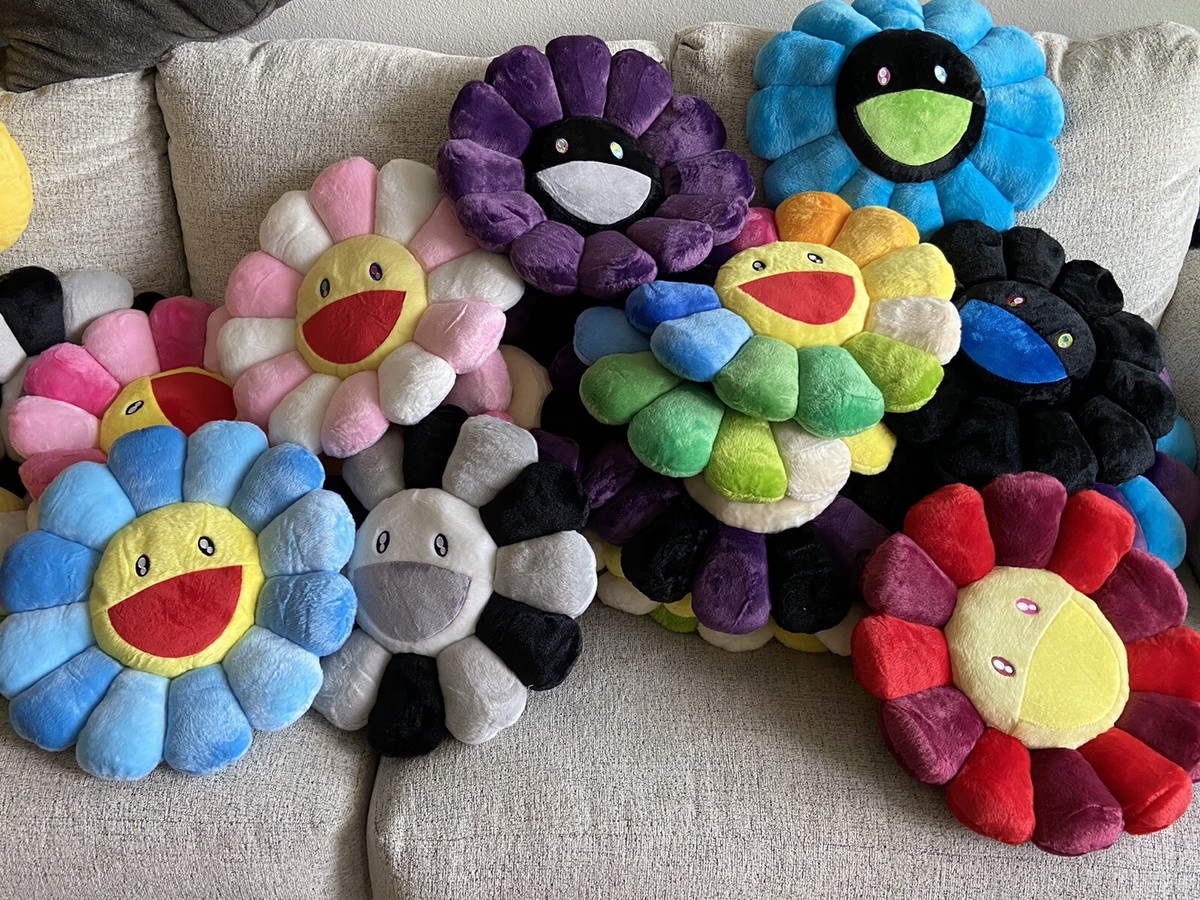 Takashi Murakami Rainbow Plush Cushion New Us Seller Pillow