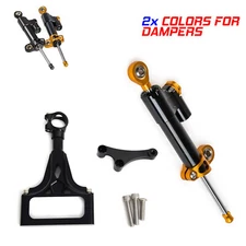 Steering Damper Stabilizer & Bracket Aluminum For Kawasaki Z1000/ABS 2003-2009