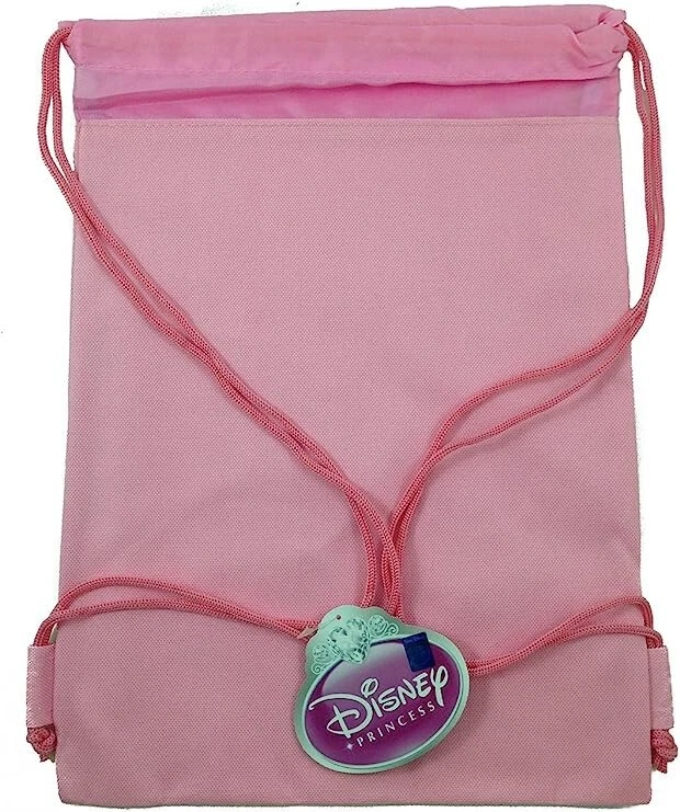 Mochila Rosa Princesa Disney Licenciada Cordón Niñas Bandolera Bolso Gimnasio NUEVO Foto 2 de 2