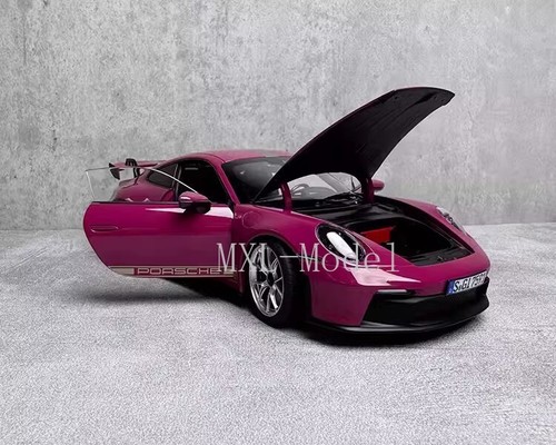 1:18 Scale NOREV PORSCHE 911 992 GT3 2021 Metal Diecast Model Car Pink - Picture 3 of 8