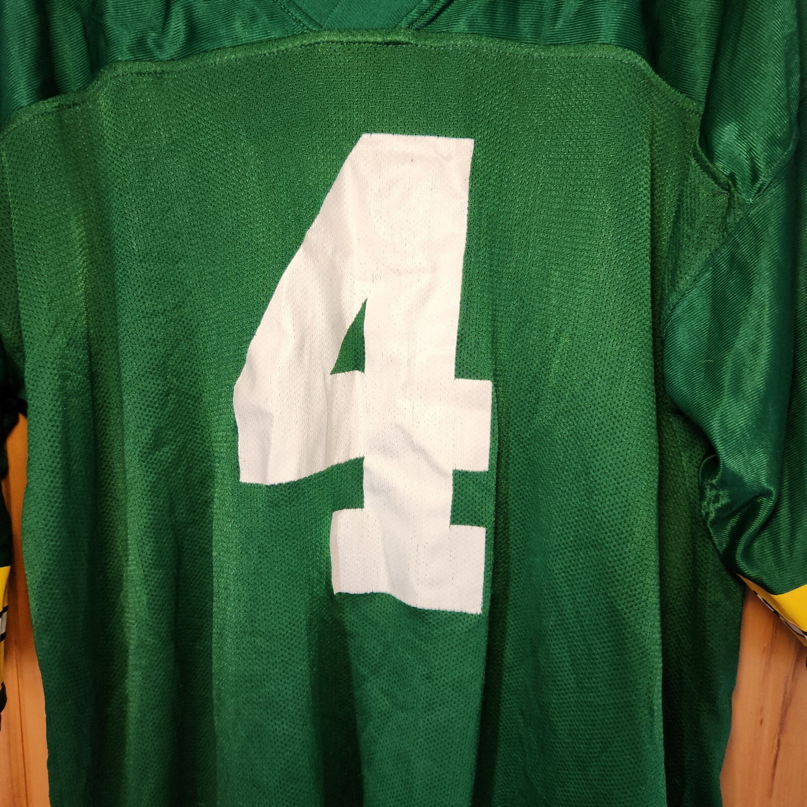 Vintage  Brett Favre #4 Green Bay Packers Reebok Reversible Jersey Size 52 thumbnail 2