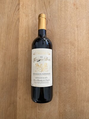 Biete eine Flasche 2012 Bordeaux Superieur Grand Duc AOC 13,5%, 750ml.