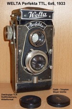 Welta Perfekta 6x6 TLR, Rollfilmkamera  ca. 1933