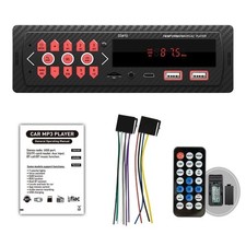 Single 1 Din Car Stereo Radio MP3 Player In-dash Head Unit FM/USB/AUX Bluetooth