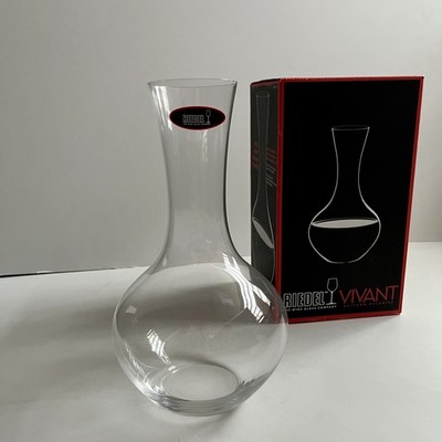 RIEDEL Vivant Glass Balloon Wine Decanter 36 3/4 Fl Oz  Made in Germany 9 5/8''