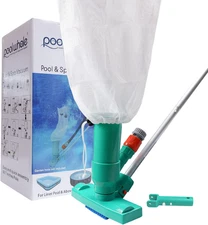 Mini Jet Vac Vacuum Cleaner for Pool, Spa & Pond with Telescopic Pole & Brush