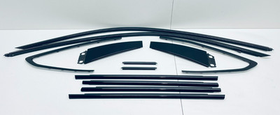 BMW F34 GT 2013-2019 M Sport Hochglanz Schwarz Shadow Line Fensterleisten Set #101