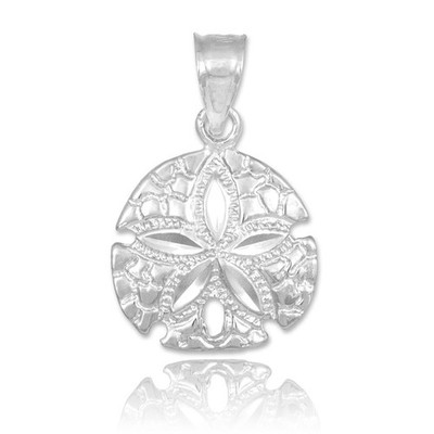 Fine .925 Sterling Silver Sea Star Sand Dollar Charm Pendant