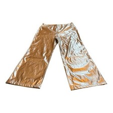 PrettyLittleThing Plus Silver Metallic Coated Straight Leg Trousers US 18 UK 22