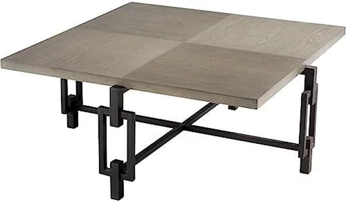 Chic 47" Noir Square Table - Ideal for Any Room Decor - Picture 4 of 5