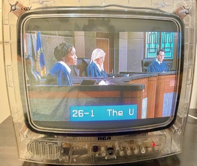 RCA SDTV 13 in Clear CRT Television, authentic  prison TV , for gaming.