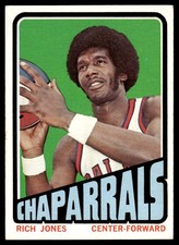 1972-73 Topps Basketball Card Rich Jones Dallas Chaparrals #199
