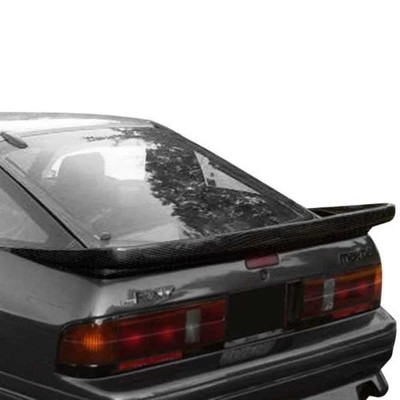For Mazda RX-7 86-91 Duraflex Wangan Style Fiberglass Rear Lip Spoiler Unpainted