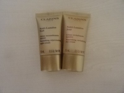 CLARINS NUTRI - LUMIERE TAGES- UND NACHTCREME - 2 X 15ML - NEU UND VERSIEGELT