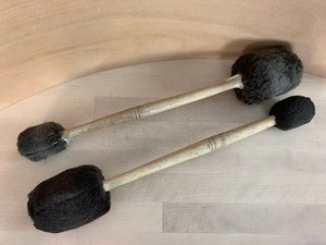 Lot of 2x LUDWIG Payson L-319 Concert Bass Drum Mallet Felt Ball Head Reversible