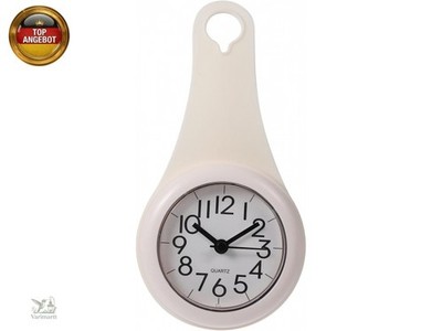 HOMSFOU Funk Badezimmeruhr Funk Badezimmeruhr Wanduhr Küchentuhr Badezimmer