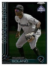 2025 Topps Pro Debut #PDC-26 Yoffry Solano FCL Marlins Topps Chrome