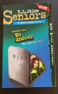 NO ANSWER (FEAR STREET SENIORS, NO. 4) By R. L. Stine YA Horror Mystery