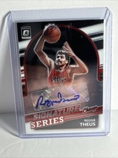 2021-22 Donruss Optic Reggie Theus Signature Series Prizm Autograph Auto Bulls