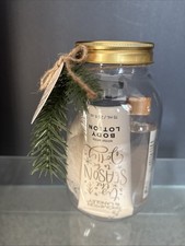 Single Brompton Langley Mason Jar Bath Lotion Wash Loofah