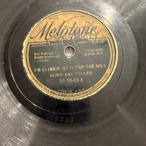 Melotone Blind Boy Fuller 78 RPM AIN’T IT A CRYING SHAME-I’M CLIMBING… Listen - Foto 3 di 4