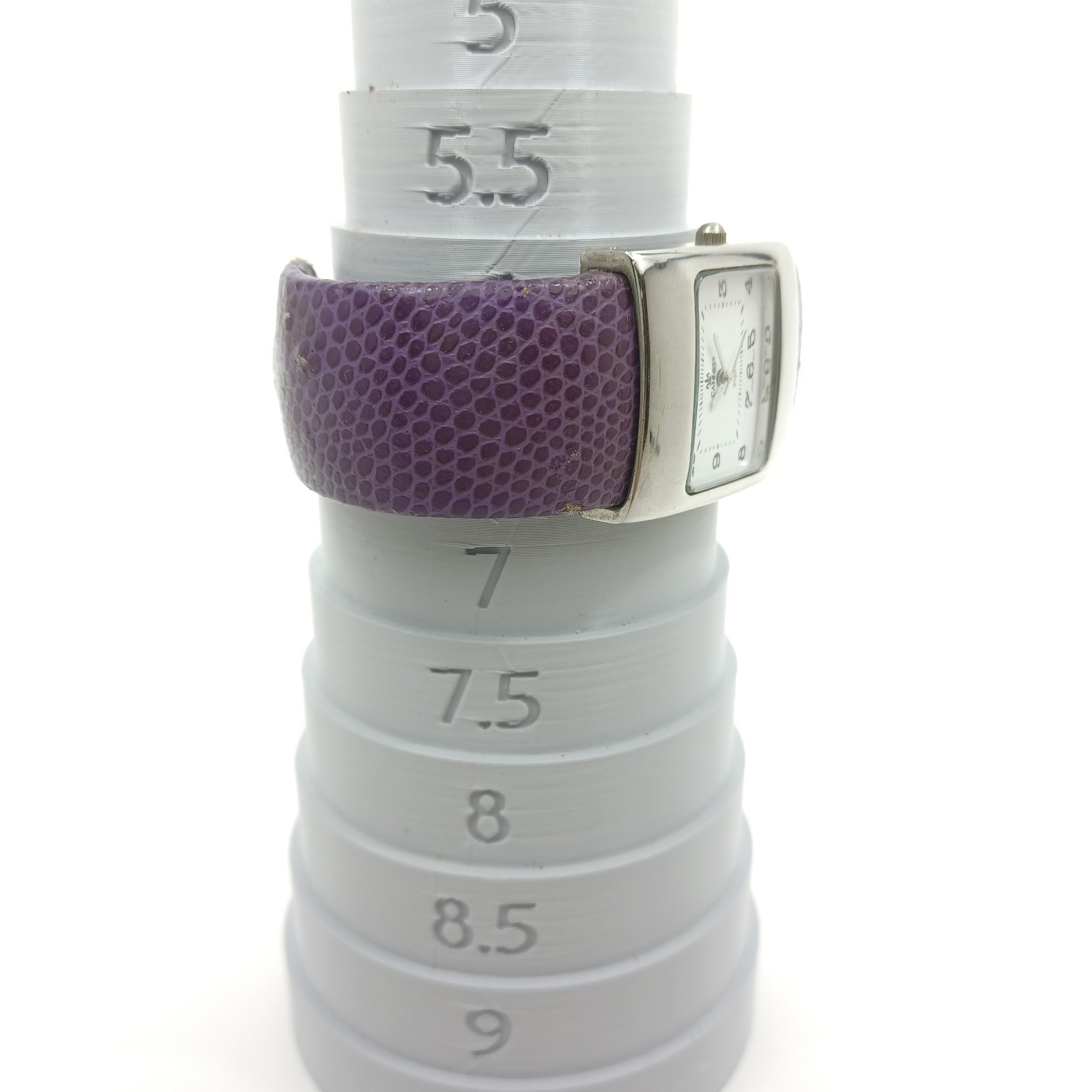 Vannes Paris Rectangular Quartz Watch Silver Case… - image 3