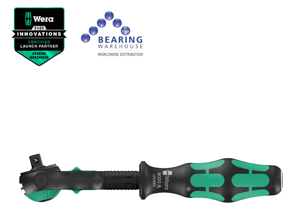 Wera 8000 A Black Edition Zyklop Speed Ratchet Wrench 1/4"" Drive 05135880001