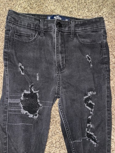 Hollister Damen Jeans 3R 26/30 Super Skinny Classic Stretch Schwarz - Bild 4 von 10