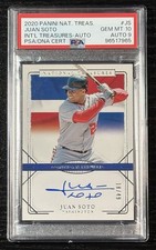 2020 National Treasures Juan Soto Dominican Republic Auto WBC #/49 PSA 10~pop 1