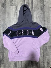 Purple Nike Air Jordan Pullover Hoodie, Size L Mens