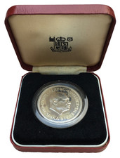 1974 Sierra Leone. Bank of Sierra Leone 10th Anniversary 1 Leone silver Proof