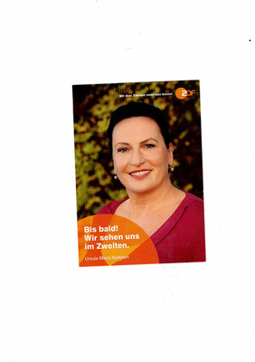 Ursula Maria Burkhart  - Autogrammkarte,ohne Signatur, Die Rosenheim-Cops  /ZDF