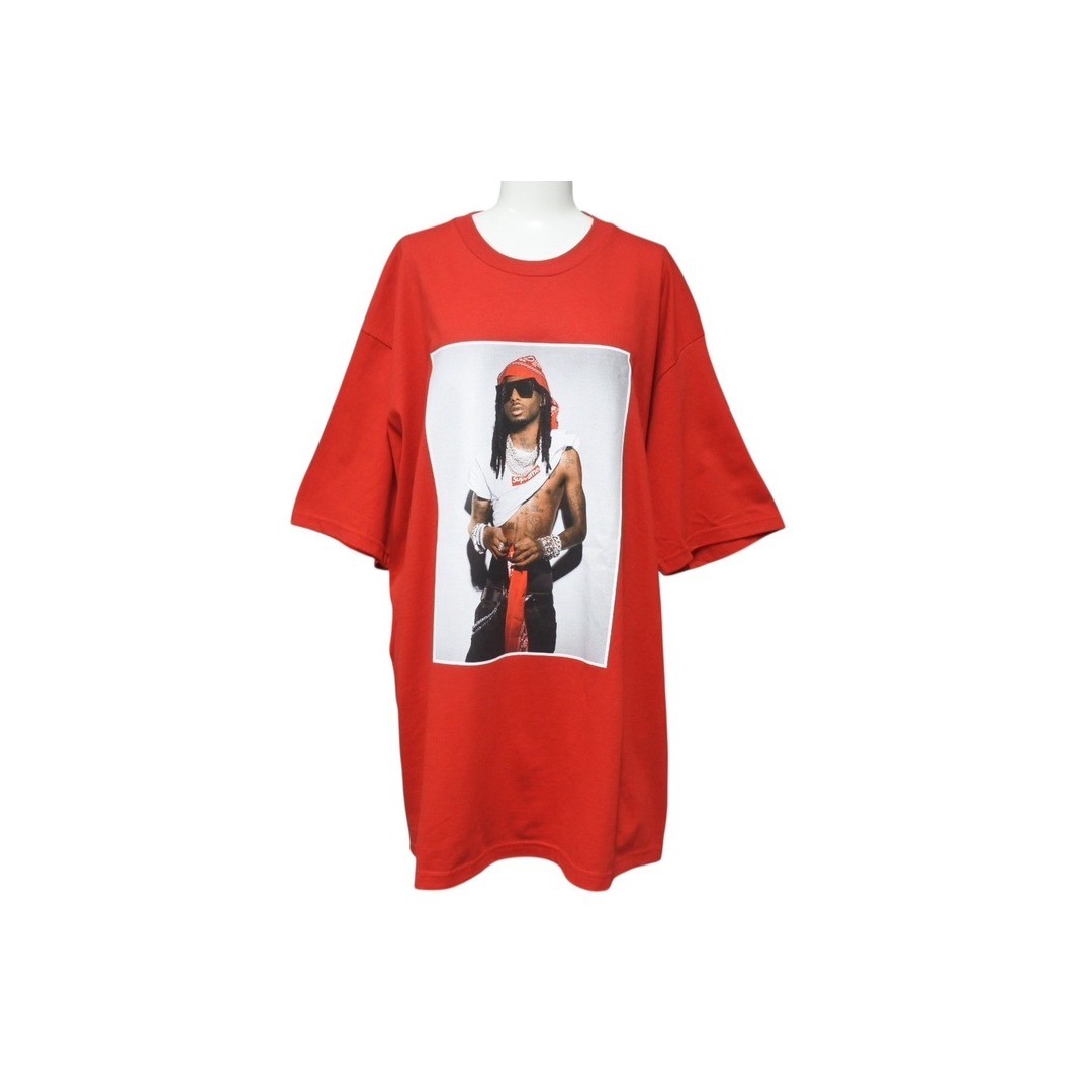 Supreme Playboi Carti PHOTO TEE Short Sleeve T-shirt Red Size XL FW25T