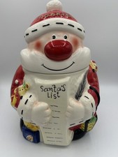 Rayware Father Christmas Ceramic Cookie Jar  Biscuit Barrel Santa Xmas Festive