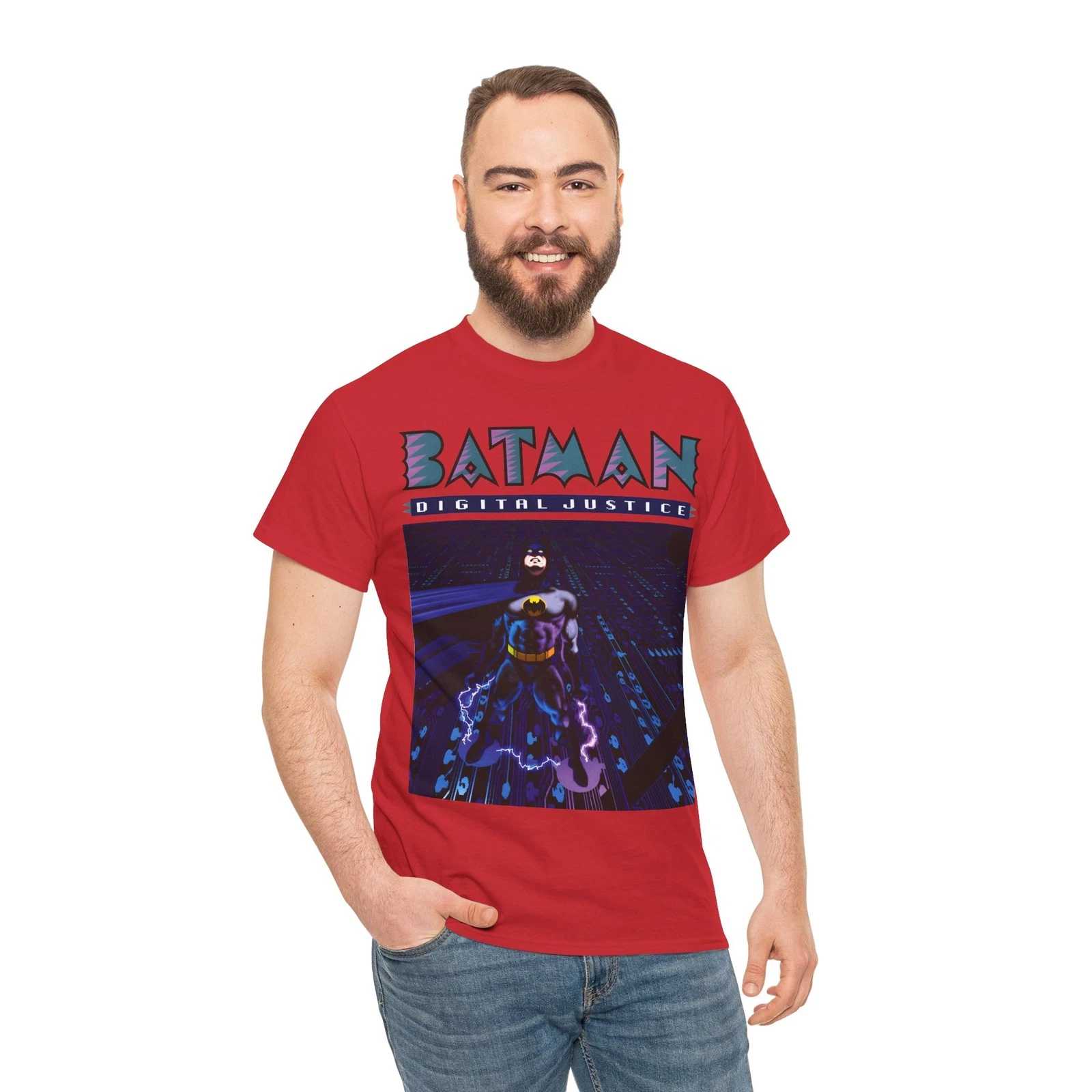 Batman Digital Justice T-Shirt - Pepe Moreno Computer Art - DC Comics