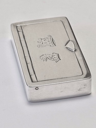 Antique Silver Victorian Snuff Box BARNET HENRY JOSEPH Chester 1885 **EX COND** - Picture 4 of 12